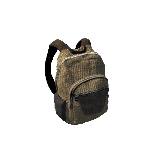 prefab full empty backpack brown